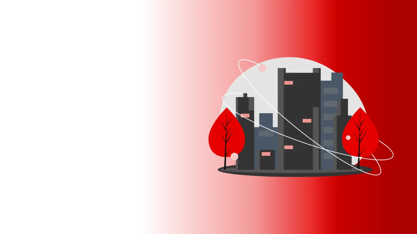 Why sabre hospitality offers the best hotel management system - A graphic of a hotel building - Sabre Hospitality