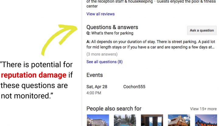 The 2 things hotels must do with Google’s Q&A feature