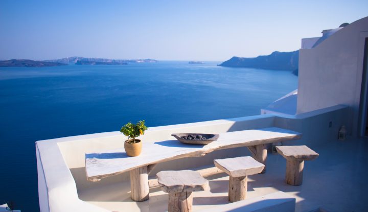 balcony in greece