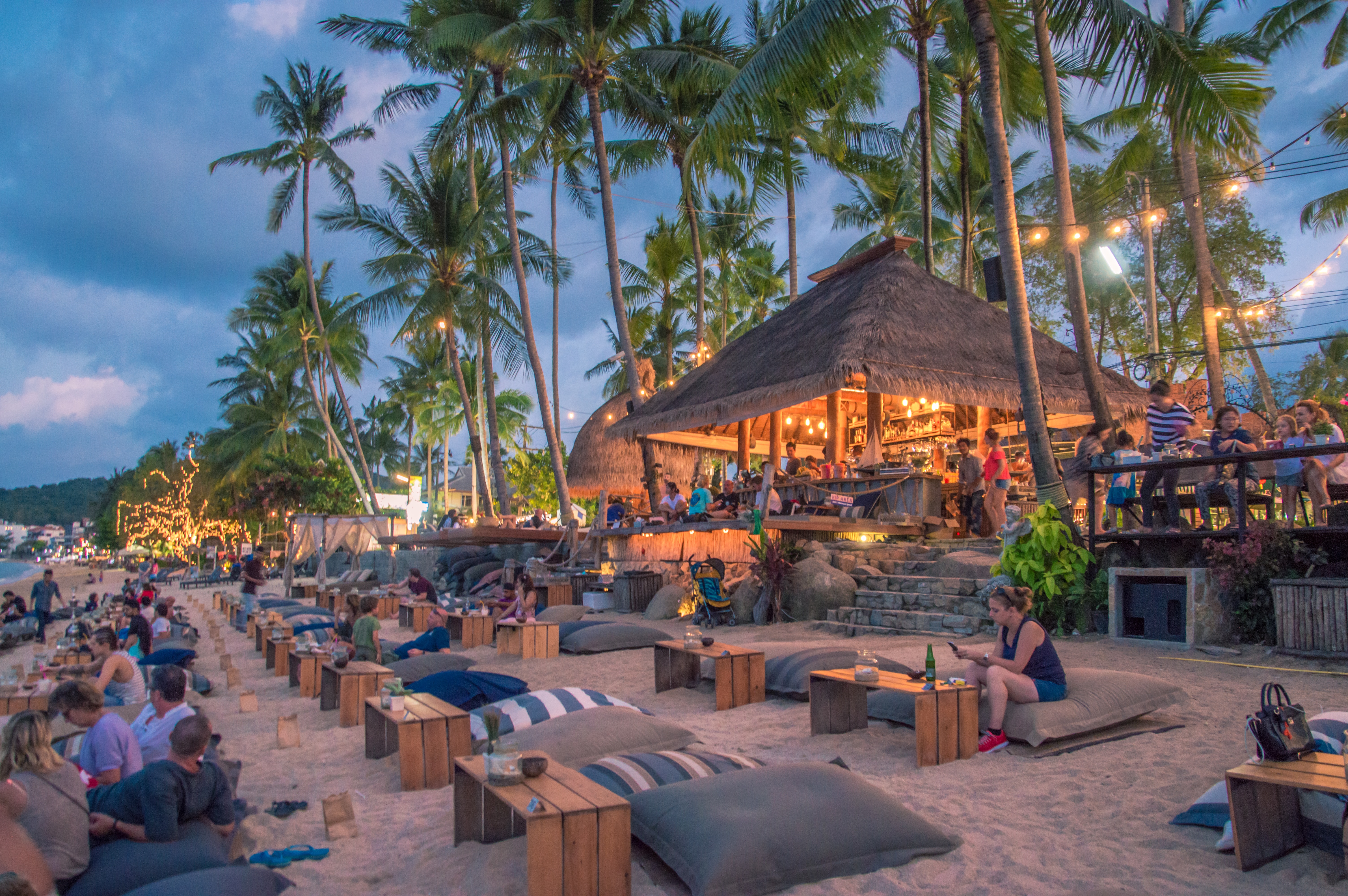 Beach at sunset